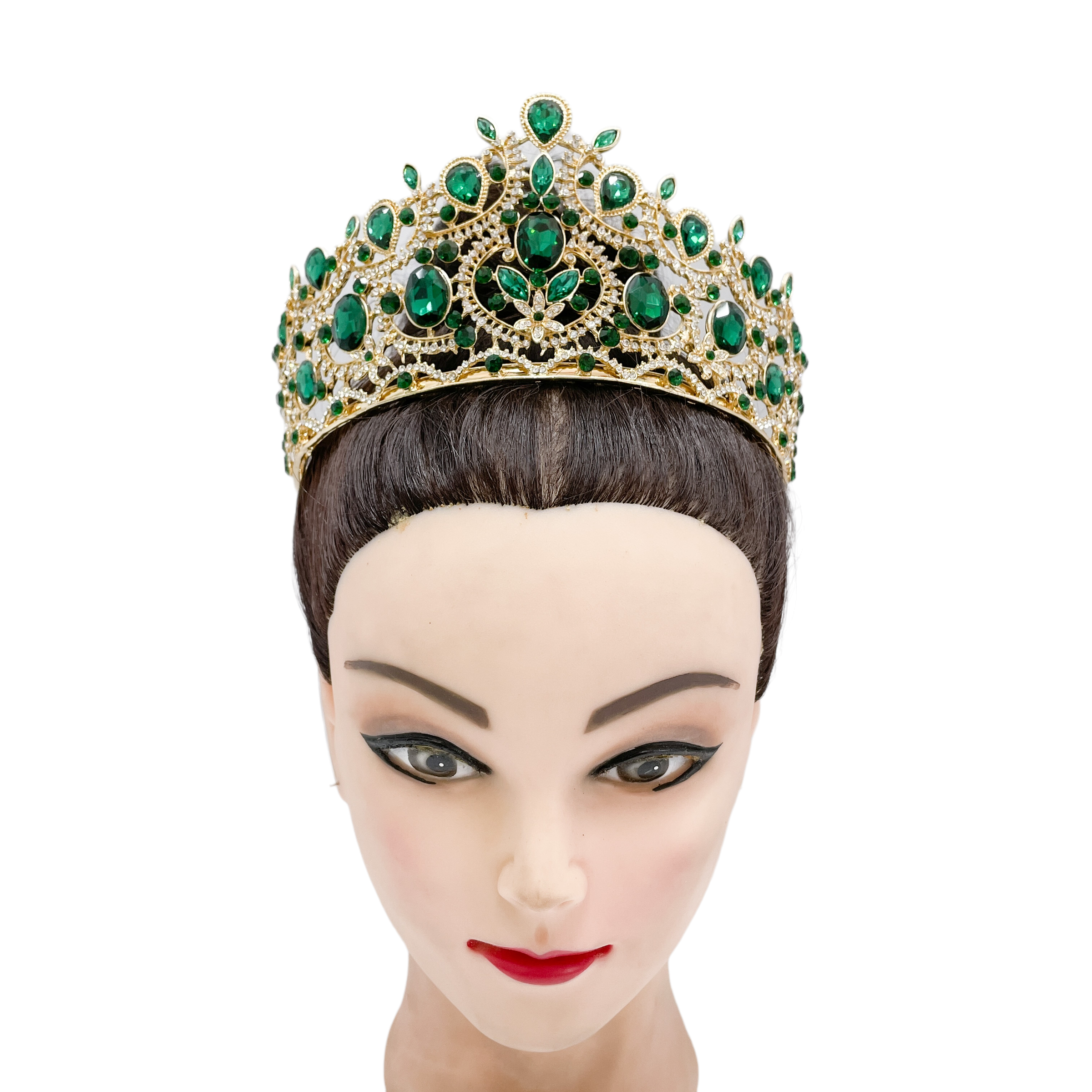 (พร้อมส่งจากไทย) มงกุฏ 105 สีเขียว มงกุฎนางงาม มงกุฎเพชร มงกุฎประกวด สินค้าพร้อมส่ง ไม่ต้องรอนาน งานพรีเมี่ยม