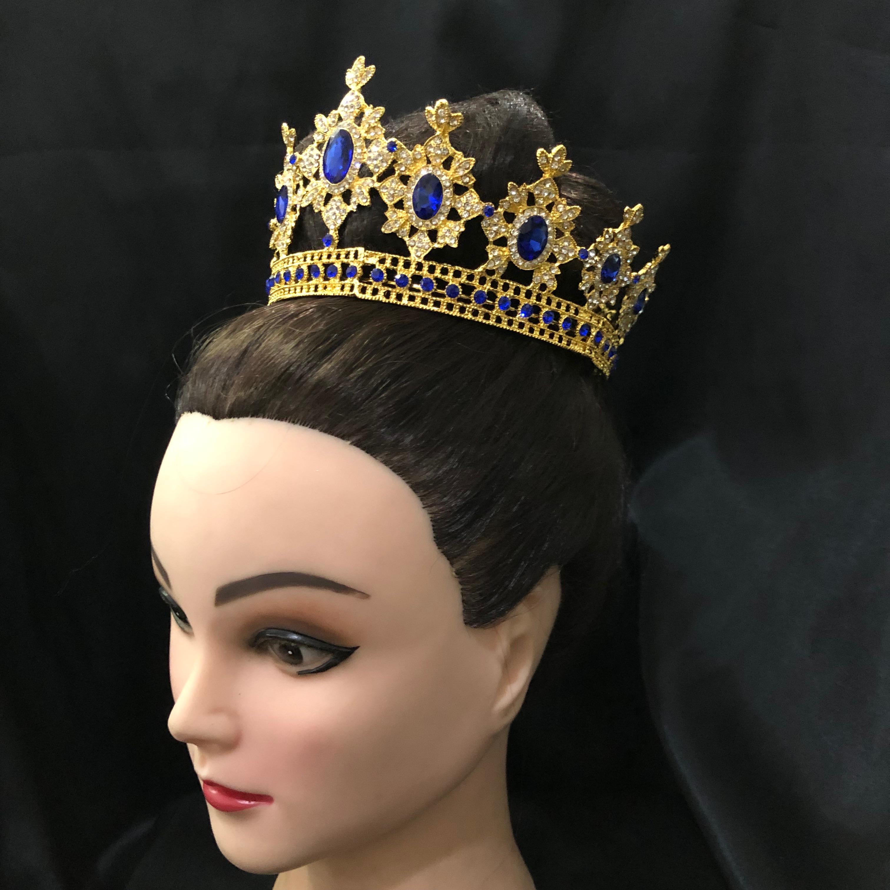 (พร้อมส่ง) มงกุฏ 050 น้ำเงิน