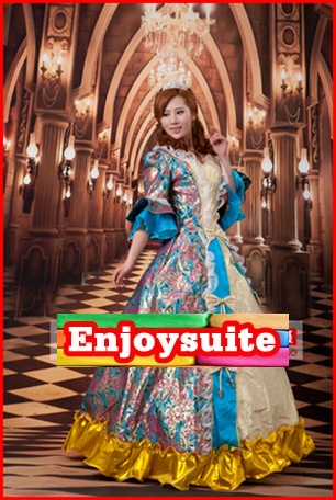 ชุดเจ้าหญิงอลิซาเบธ สีฟ้า