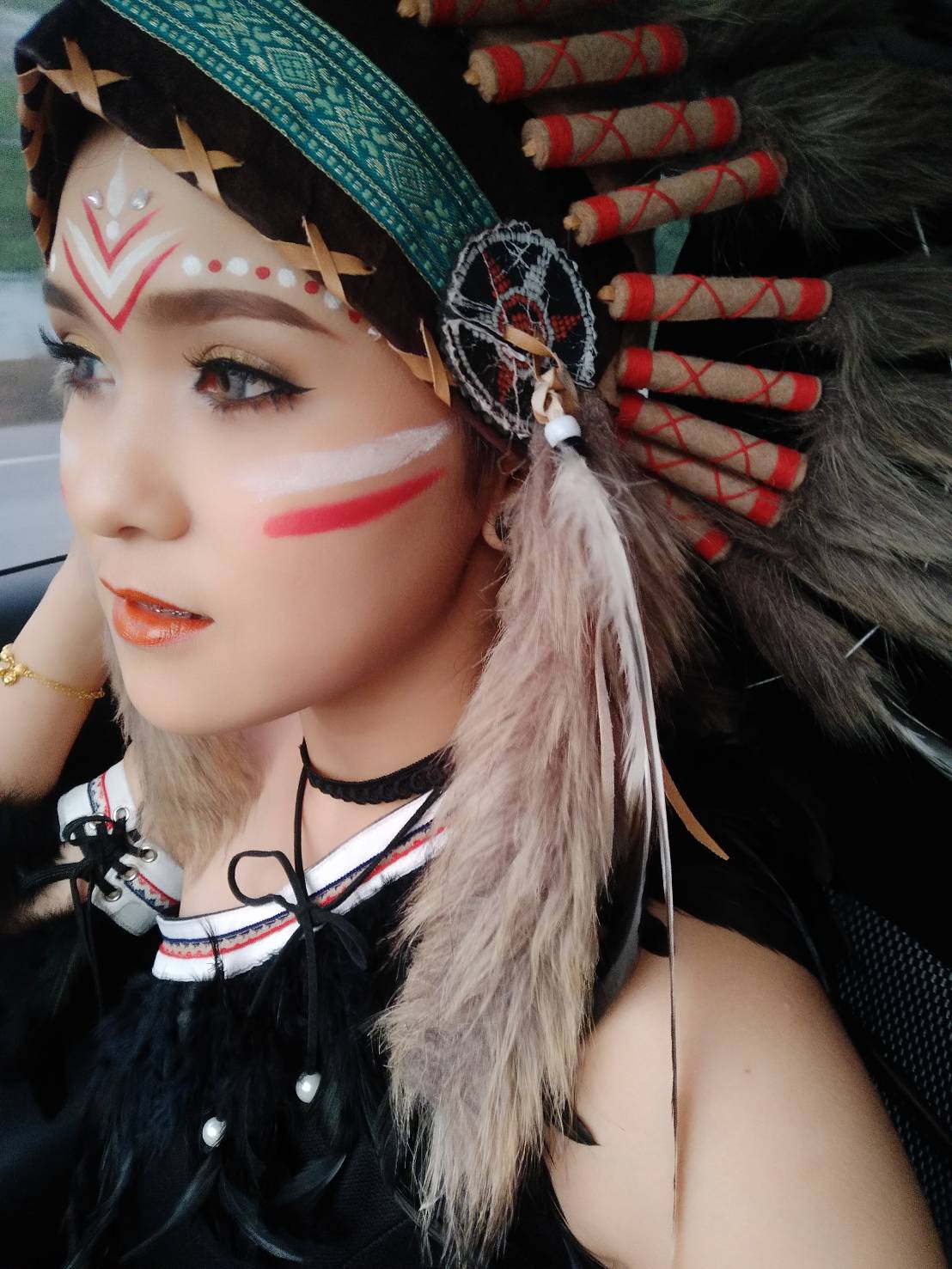 ชุดอินเดียแดงหญิง