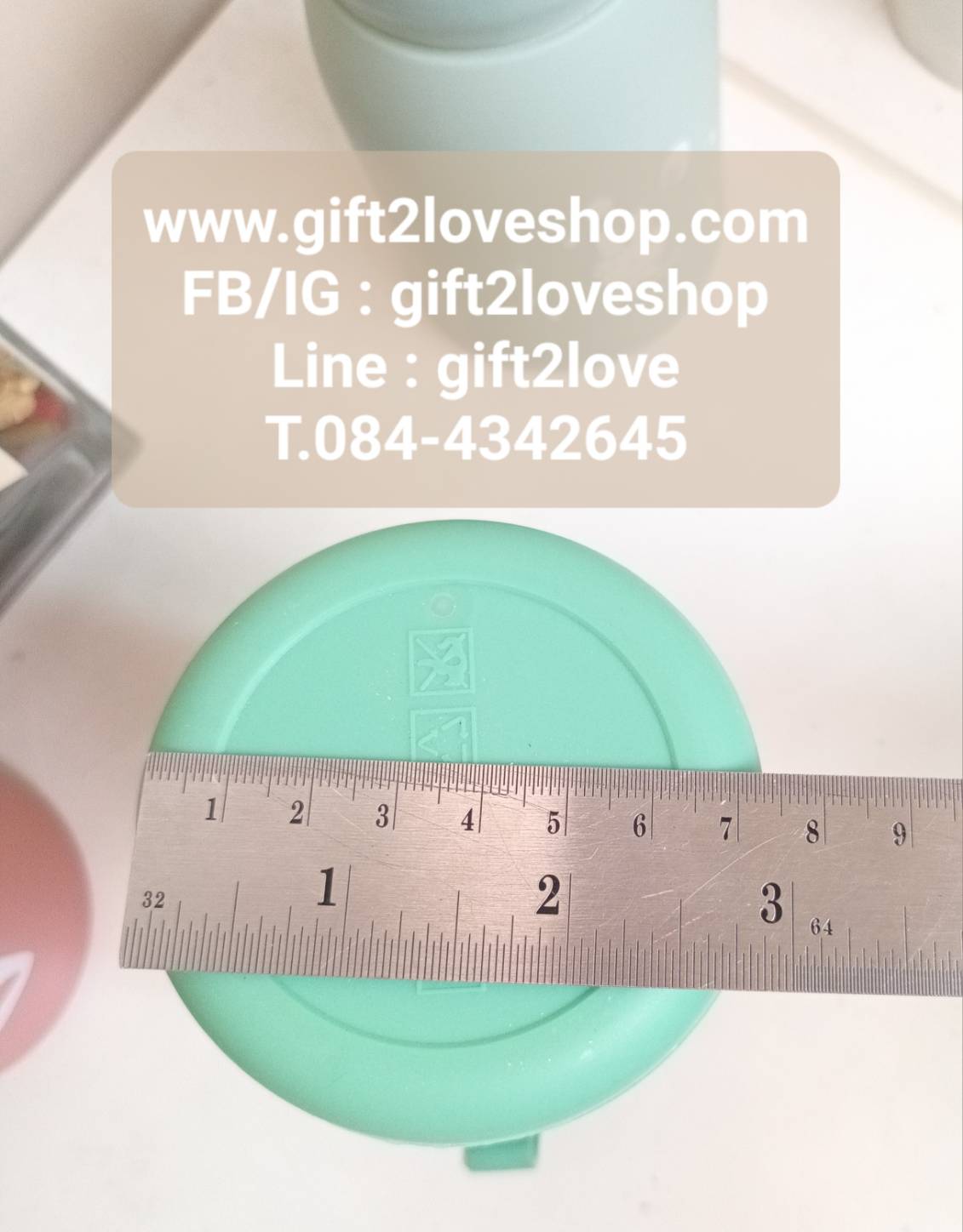 กระบอกน้ำ ขวดแก้ว ใส่ร้อน/เย็น ขนาด 14x7.5 ซม.