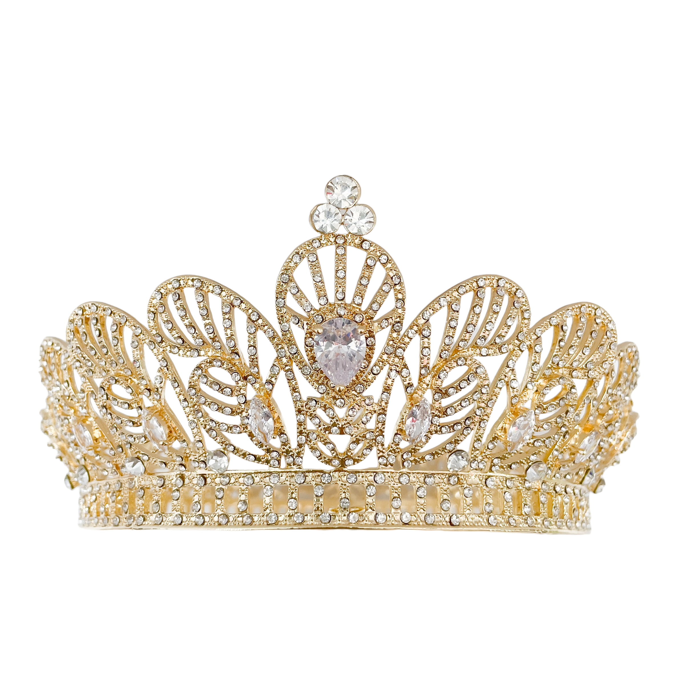 (พร้อมส่งจากไทย) มงกุฏ 099 สีทอง มงกุฎนางงาม มงกุฎเพชร มงกุฎประกวด สินค้าพร้อมส่ง ไม่ต้องรอนาน งานพรีเมี่ยม