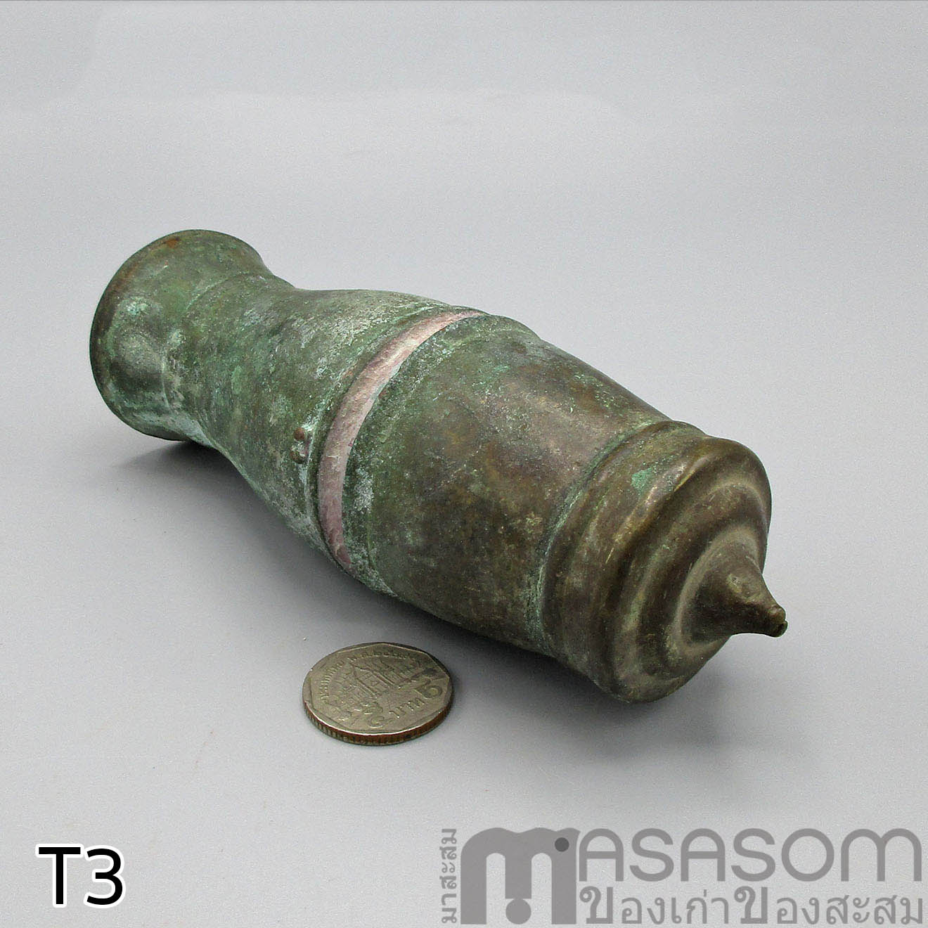 เต้าปูนทองเหลืองโบราณ