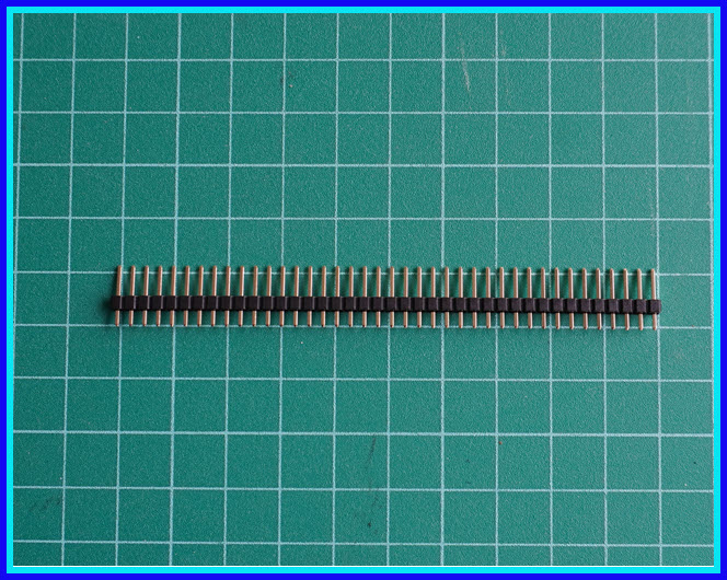 1x พินเฮดเดอร์ตัวผู้ ขาตรง 1x40 ขา พิทซ์ 2.54 มม.