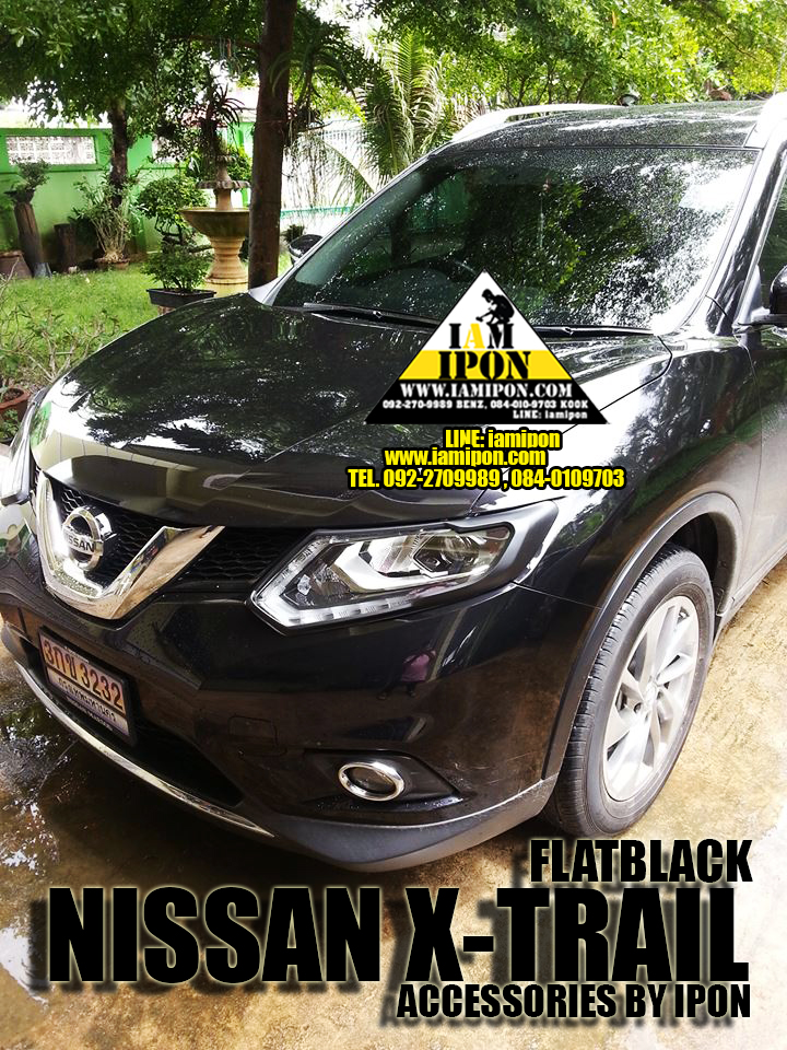 ครอบไฟหน้า NISSAN X-TRAIL ดำด้าน
