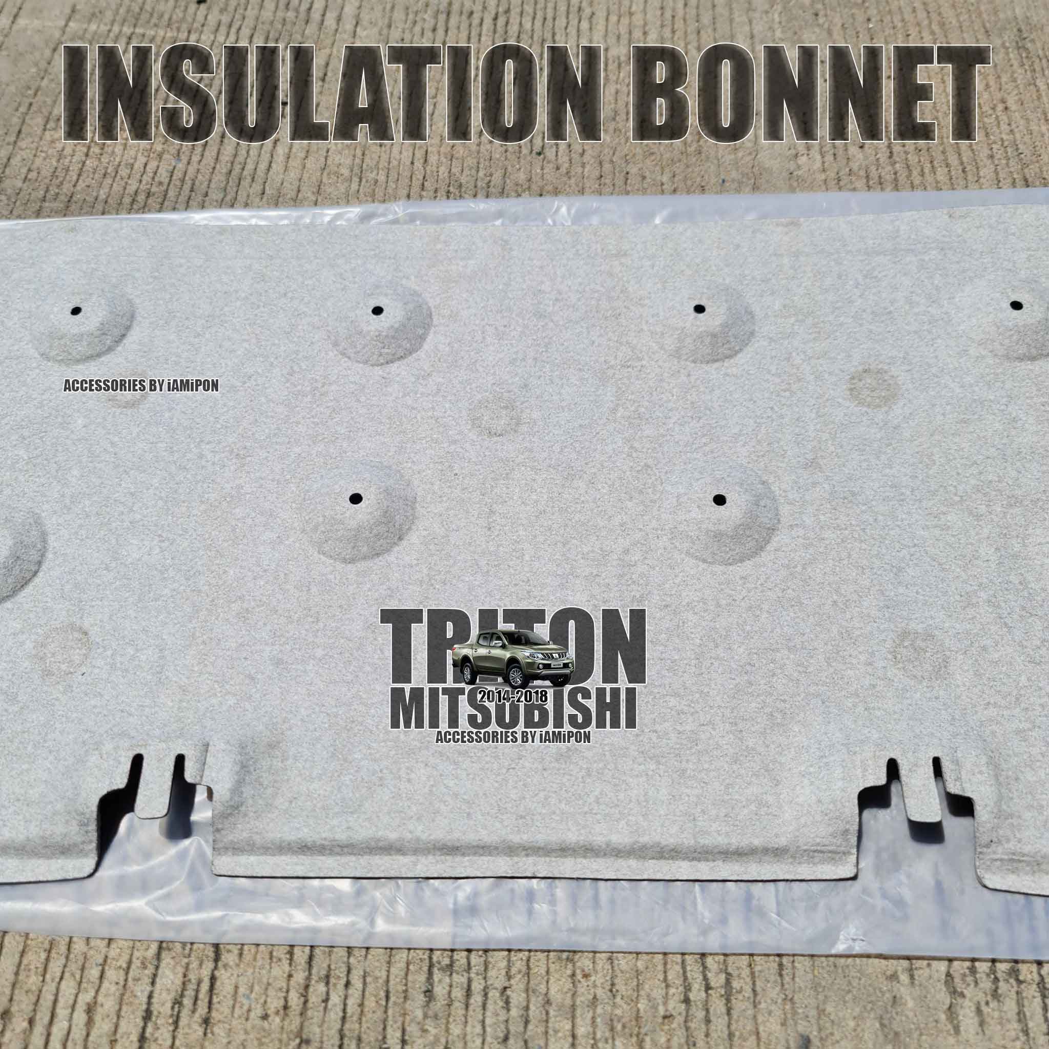 แผ่นกันความร้อนฝากระโปรงหน้า MITSUBISHI TRITON 2014-2018