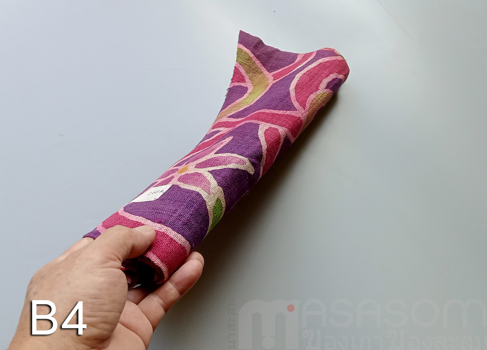 ผ้าใยกัญชงทอมือลายบาติค