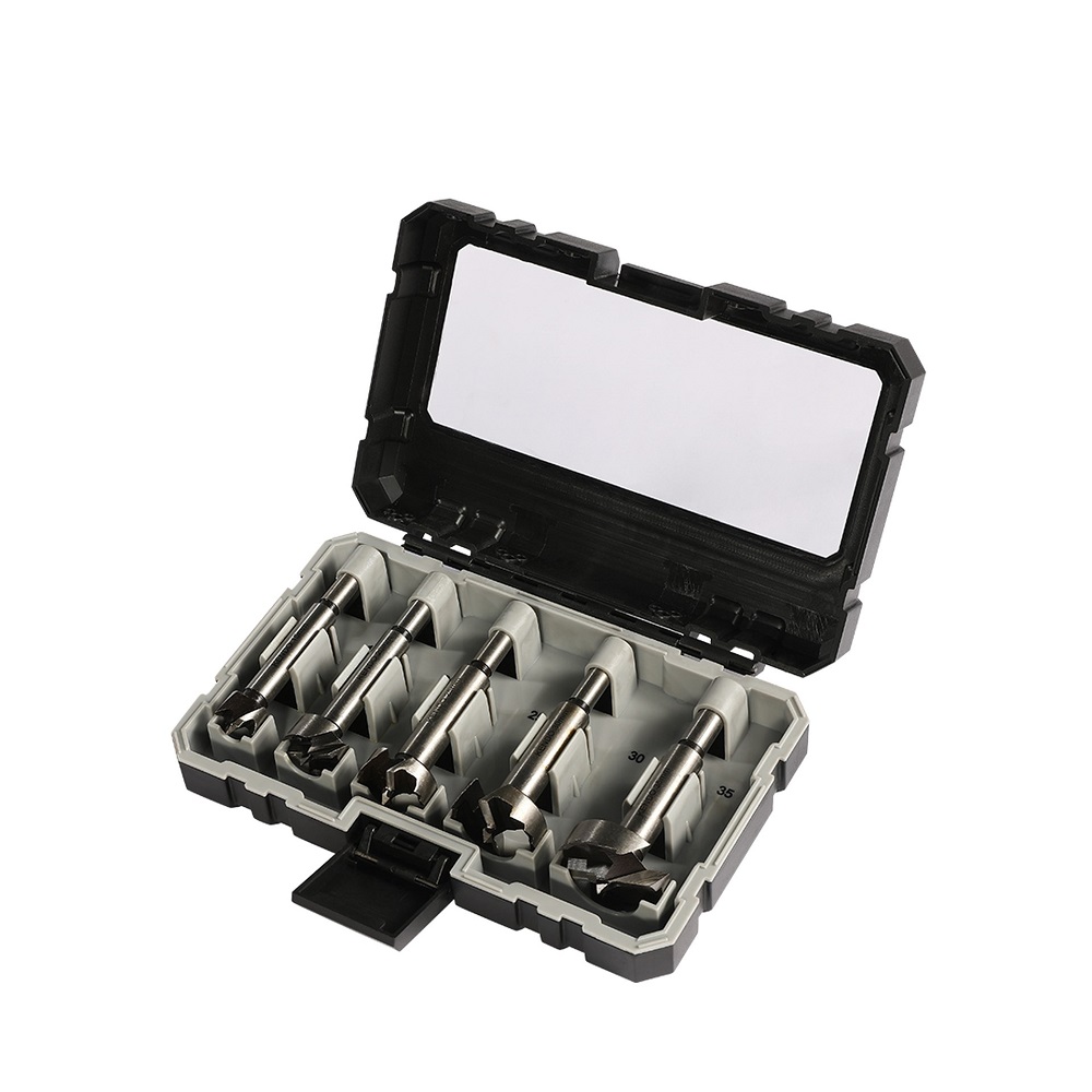 KENDO 11606135 โฮลซอเจาะบานพับถ้วย 5 ตัวชุด 15-20-25-30-35×90mm