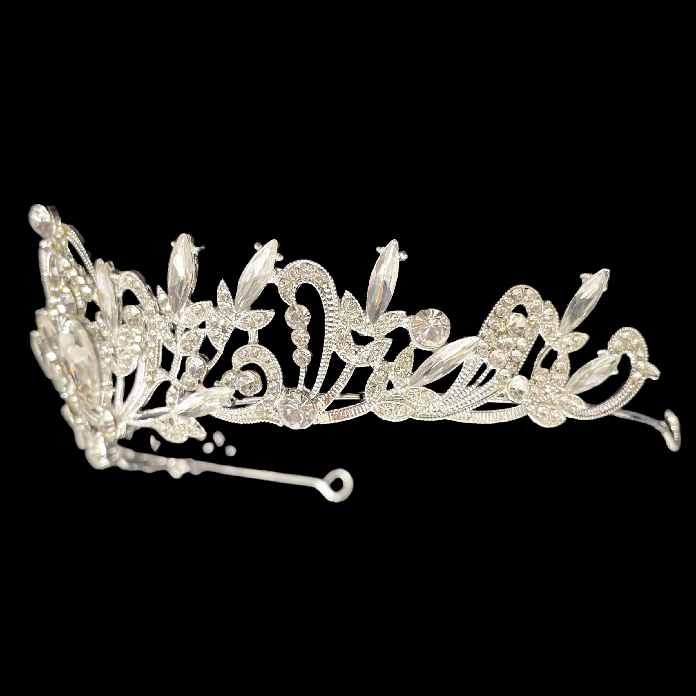 (พร้อมส่ง) เทียร่า 310 สีเงิน งานสวย ปราณีต QCเพชรทุกเม็ด สินค้าพร้อมส่งจากไทย