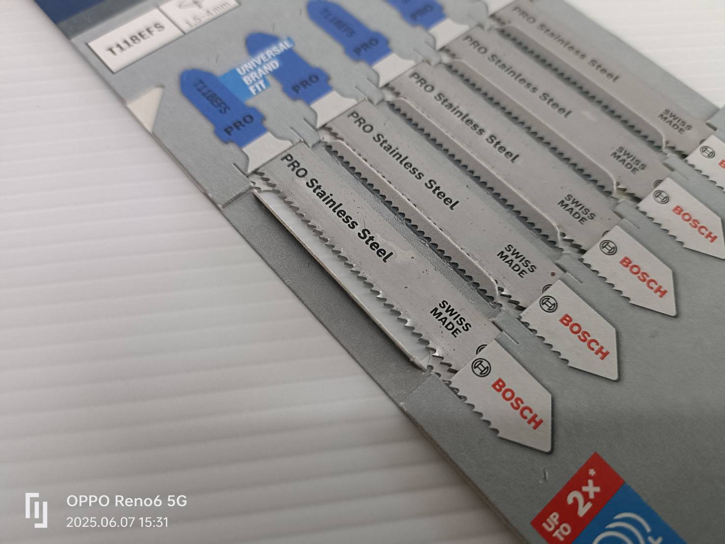 ใบเลื่อยจิ๊กซอว์ตัดสแตนเลส (5 ใบ/แพค) T118EFS BOSCH 2608636497