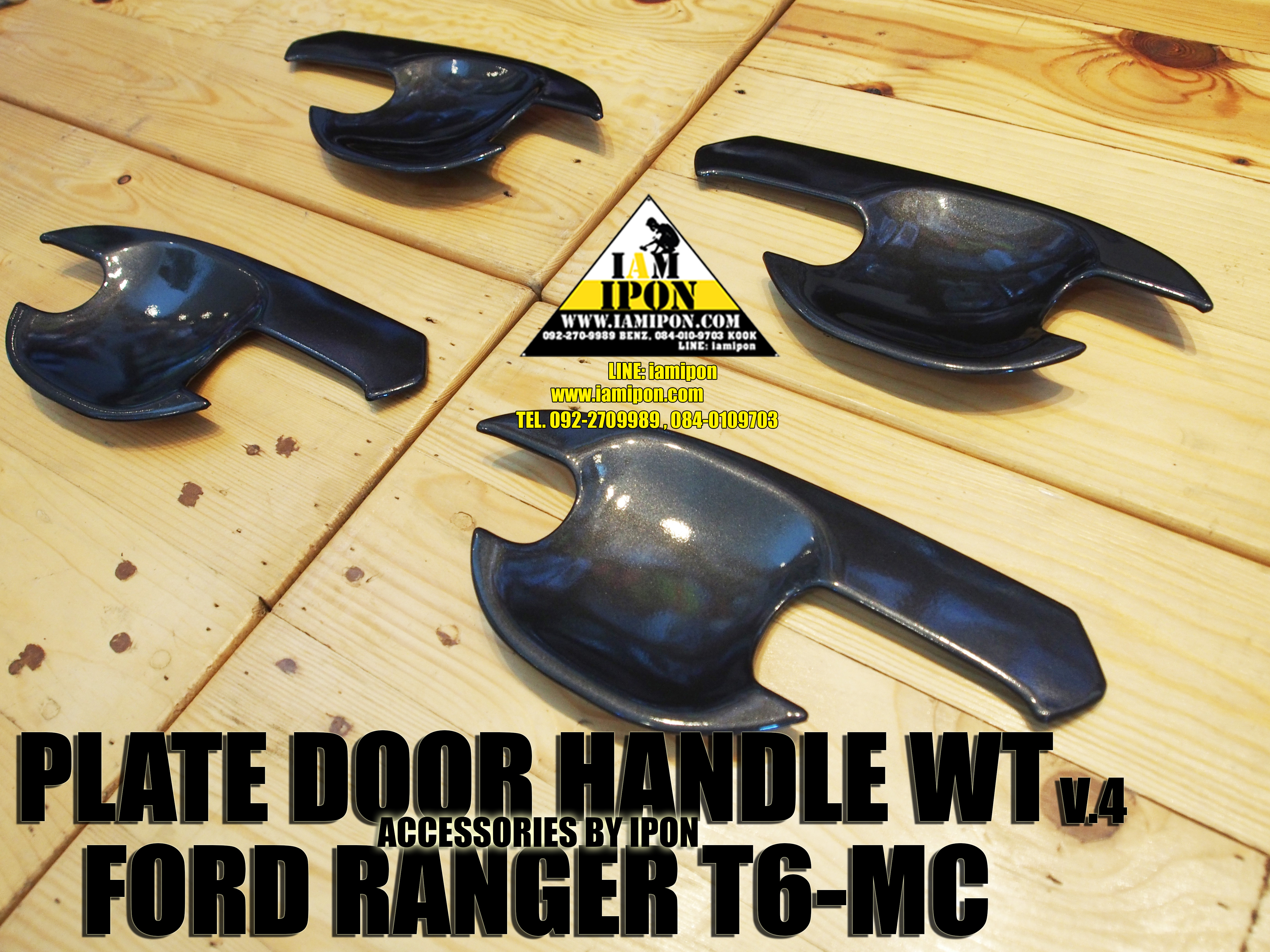 PLATE DOOR HANDLE FORD RANGER T6 - MC WILDTRAK V.4 เบ้ารองมือเปิดวายแทรกฟอร์ดเรนเจอร์ T6-MC V.4