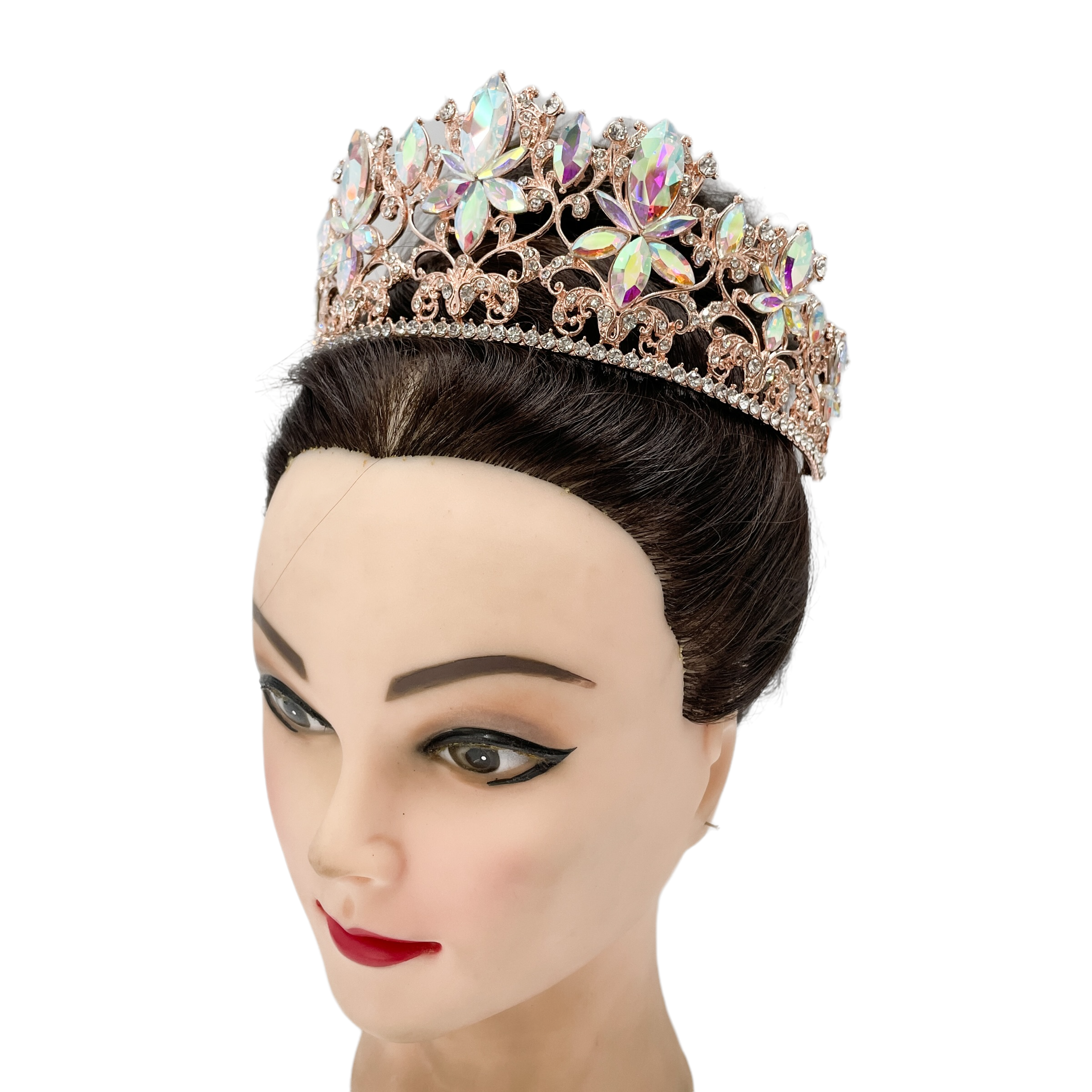 (พร้อมส่ง) เทียร่า 353 สีโรสโกลด์ งานสวย ปราณีต QCเพชรทุกเม็ด สินค้าพร้อมส่งจากไทย