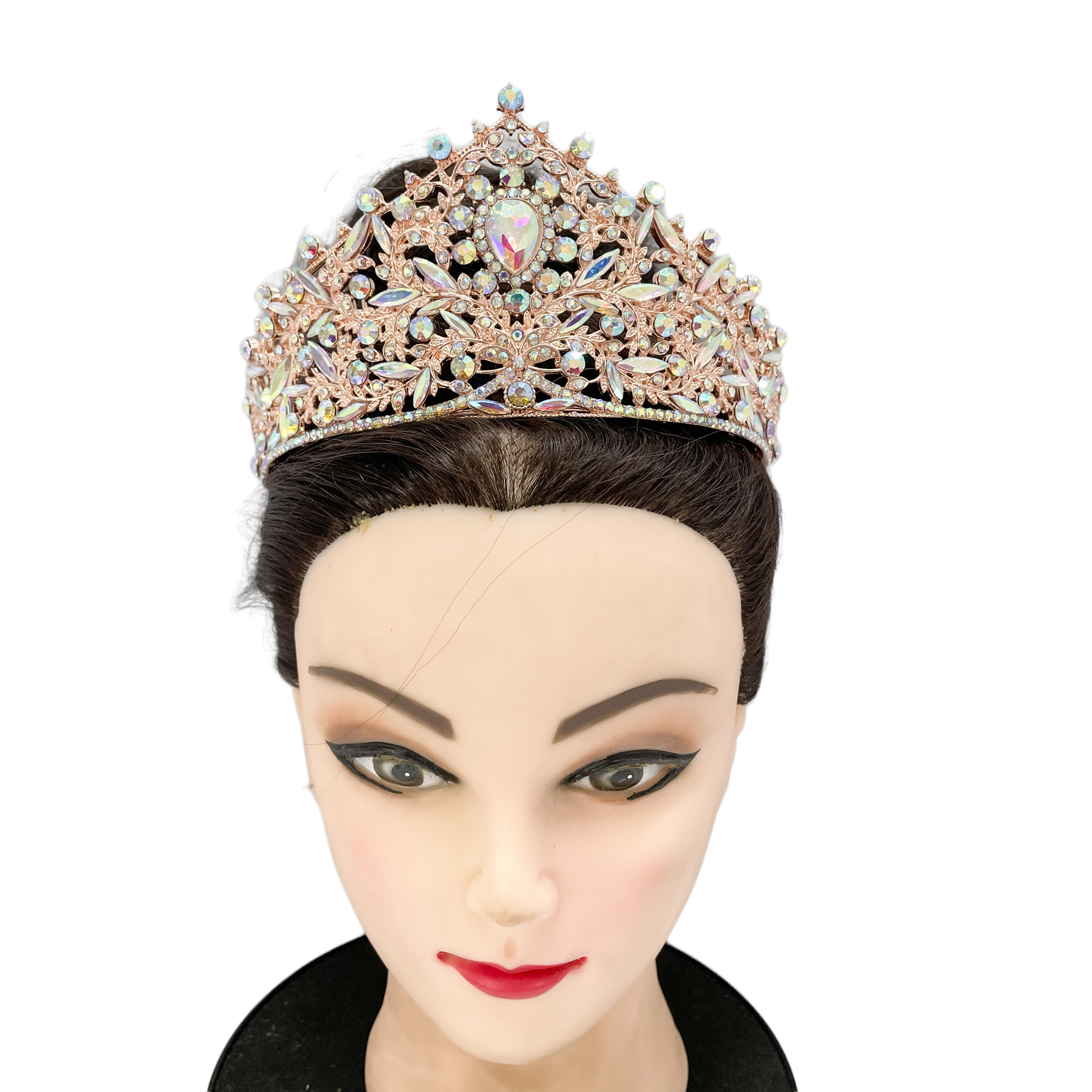 (พร้อมส่ง) เทียร่า 354 สีโรสโกลด์ งานสวย ปราณีต QCเพชรทุกเม็ด สินค้าพร้อมส่งจากไทย