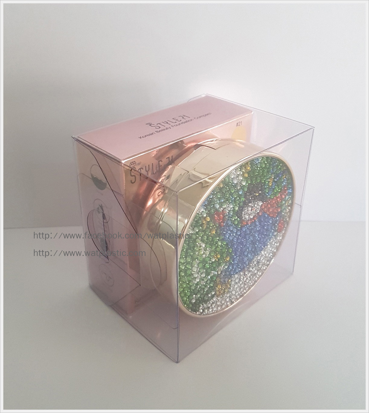 กล่องสบู่-ทรงจตุรัส ขนาด 8.3 x 8.3 x 6.7 cm