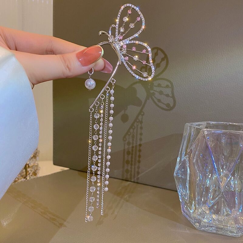 (พร้อมส่ง) Ear Cuff 021 จอนหูผีเสื้อ ใส่ข้าง"ซ้าย" งานสวย เพชรวาว สินค้าคุณภาพ ส่งจากไทย คุยง่าย ส่งเร็ว