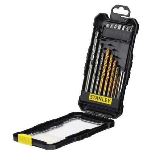 STANLEY ชุดดอกสว่านไทเทเนียม และ อุปกรณ์เสริม 16 ชิ้นสำหรับสว่าน รุ่น STA7221-XJ