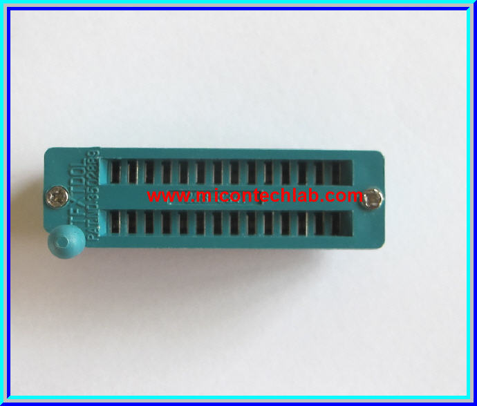 1x Universal IC Socket 28 Pins Width 7.62mm / 0.3 inch