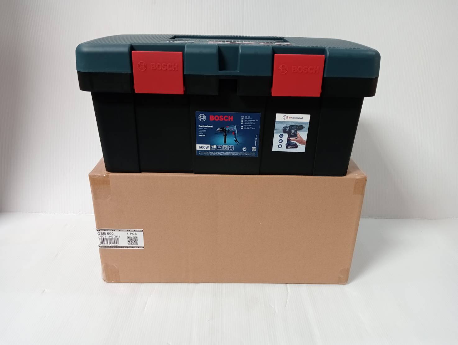 สว่านกระแทก1/2 GSB600 Fisherman box kit BOSCH