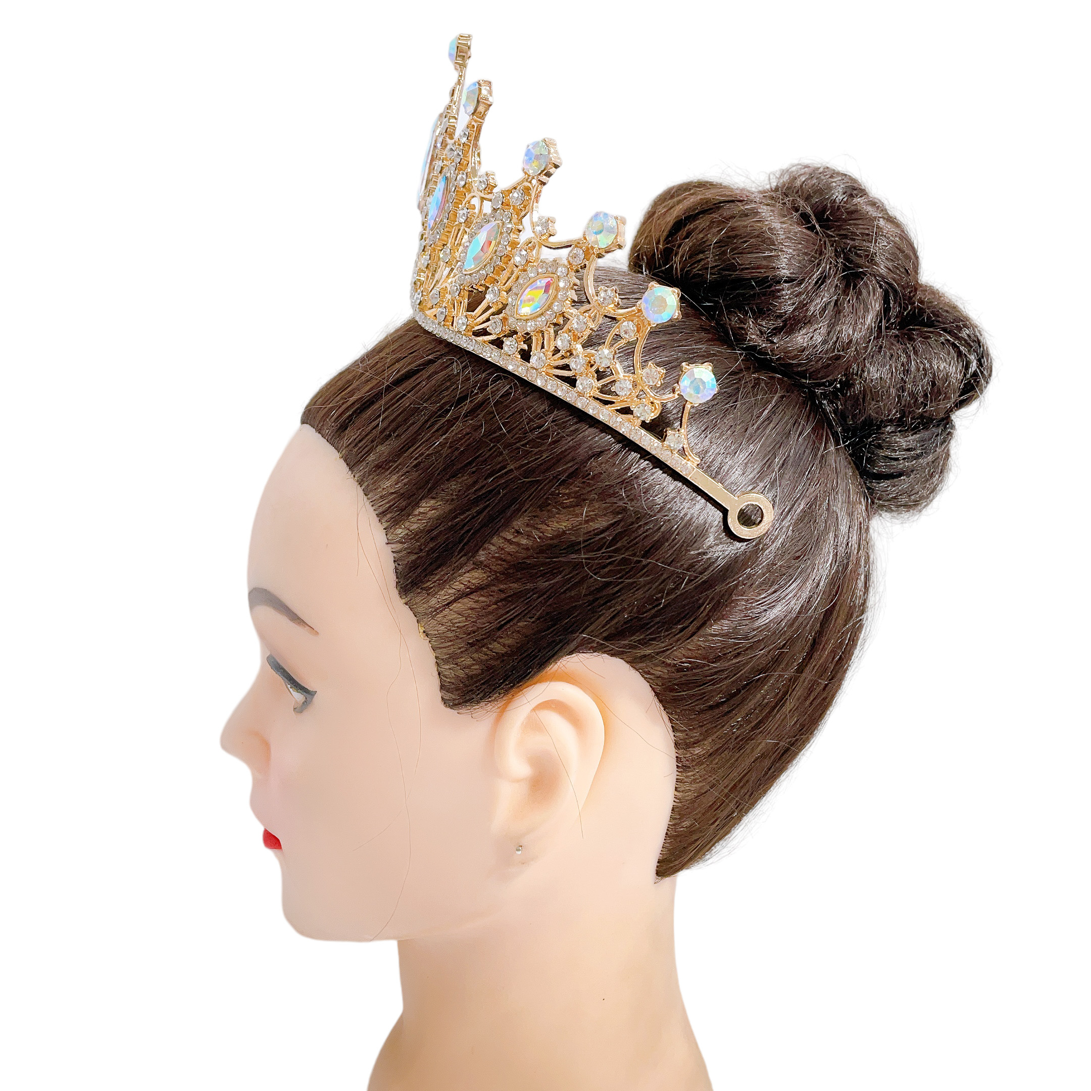 (พร้อมส่ง) เทียร่า 303 สีทอง-เหลืองAB มงกุฎนางงาม งานสวย ปราณีต QCเพชรทุกเม็ด สินค้าพร้อมส่งจากไทย