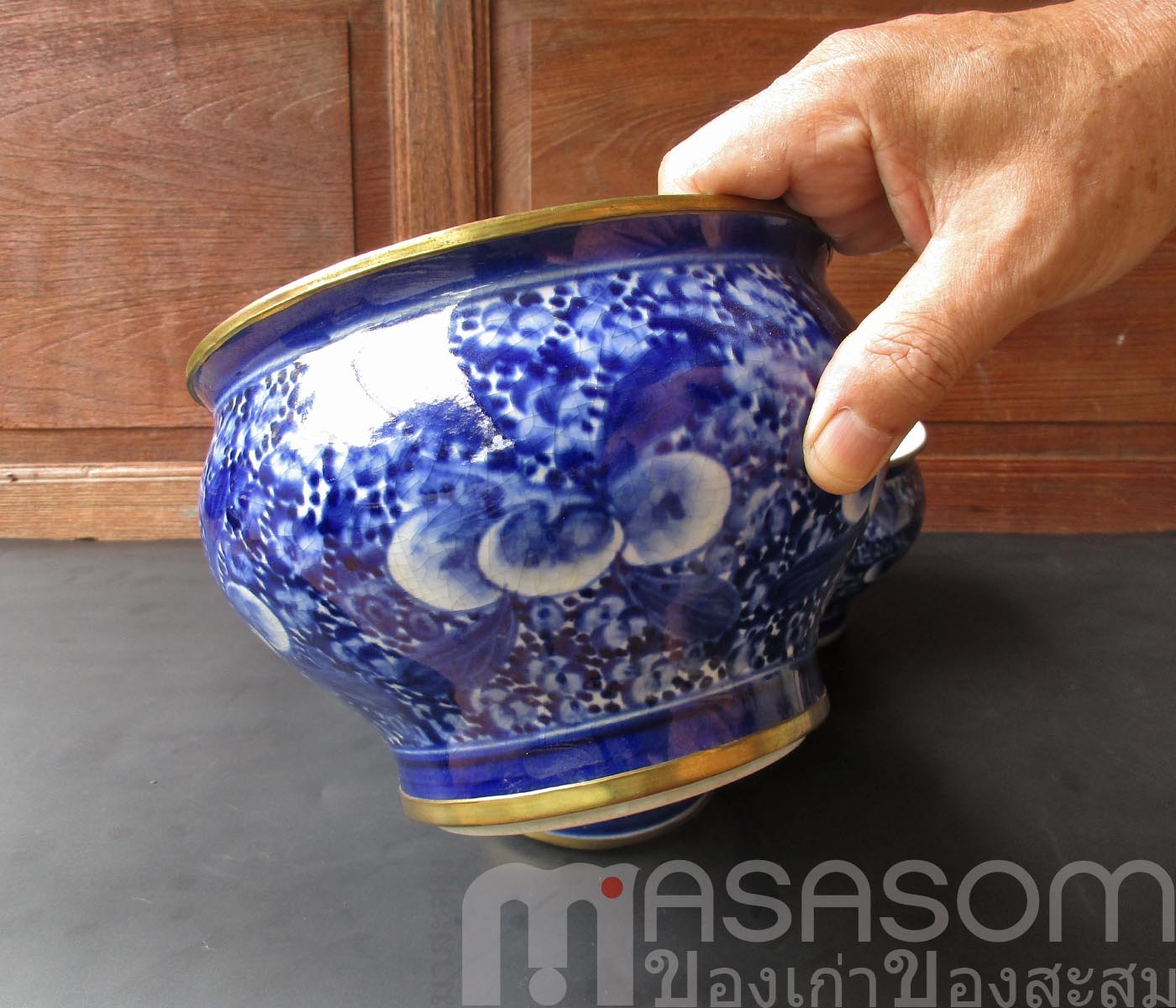 กระโถนลายครามจีนของเก่า