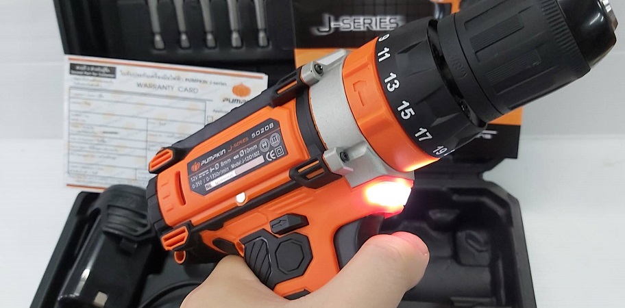 สว่านกระแทกไร้สาย12V J-12ID1502 PUMPKIN #50208