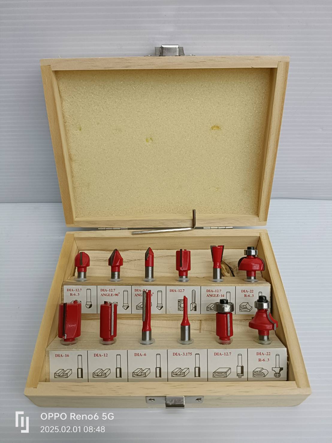 VERGIN ชุดดอกทริมเมอร์1/4 12ชุดตัว VG12PC-1/4