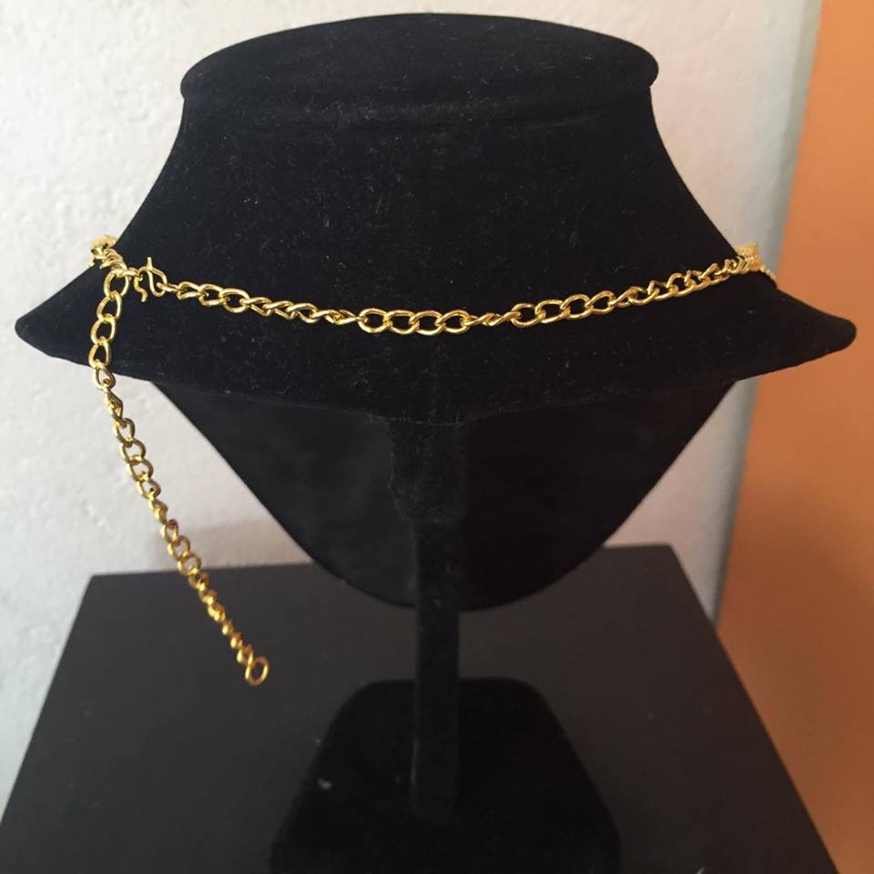 (พร้อมส่ง) เครื่องประดับไทยสร้อยคอ+ต่างหู 001