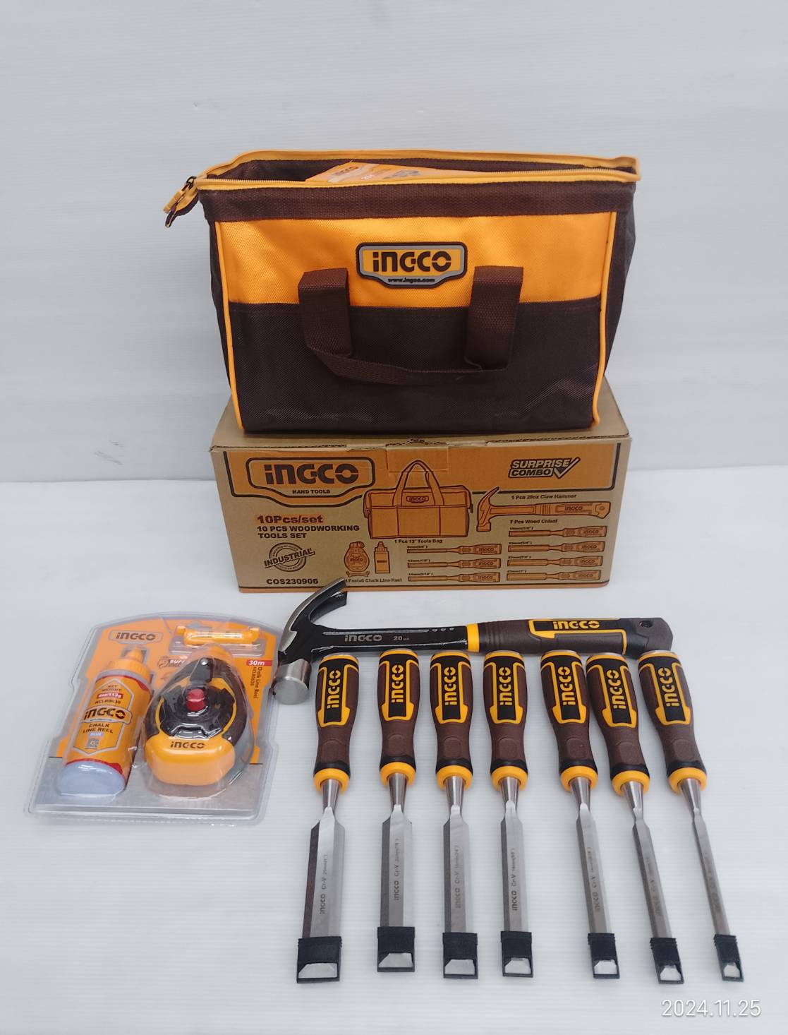 INGCO ชุดเครื่องช่าง10ชิ้น COS230906