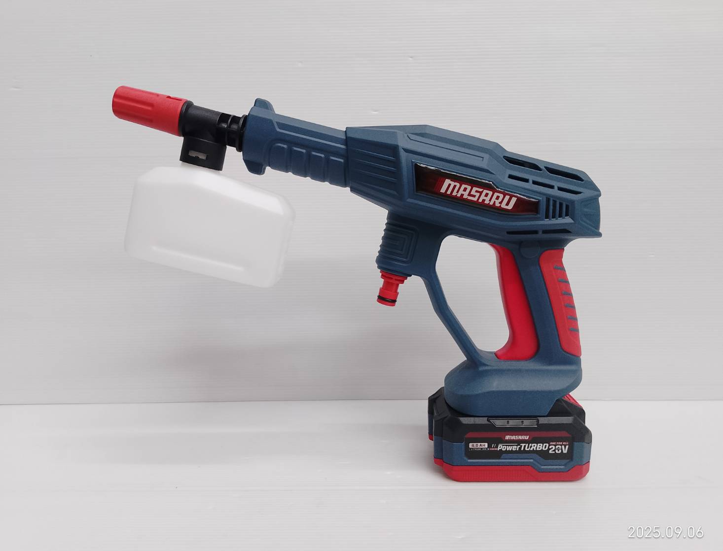 MASARU เครื่องฉีดน้ำไร้สาย 20V รุ่น SCWS-705-B1 มอเตอร์ Brushless แรงดันสูง เคลื่อนที่สะดวก ใช้งานง่าย