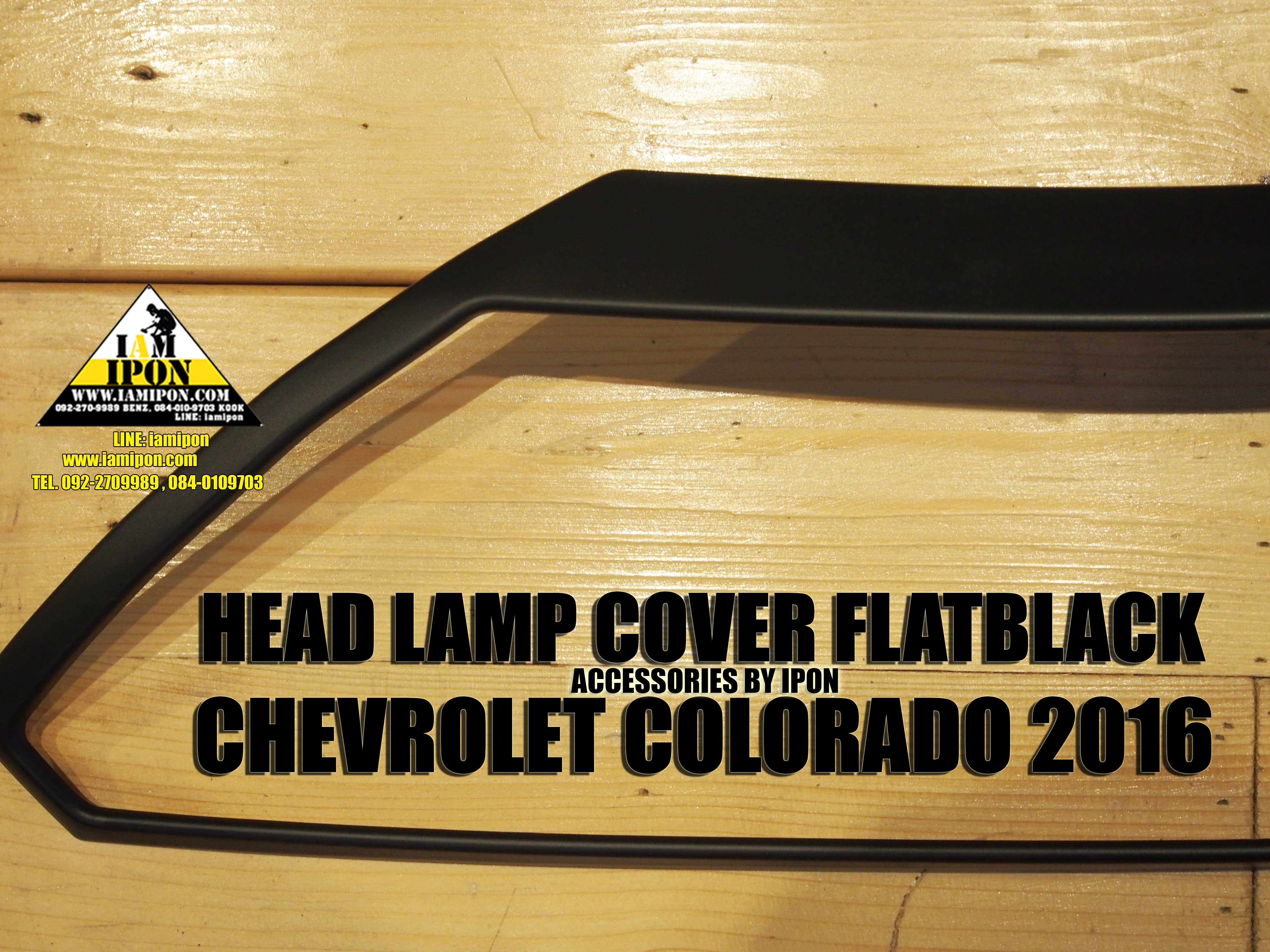 HEAD LAMP COVER CHEVROLET ALL NEW COLORADO 2016-2017 ครอบไฟหน้าดำด้านออนิวโคโลราโด 2016-2017