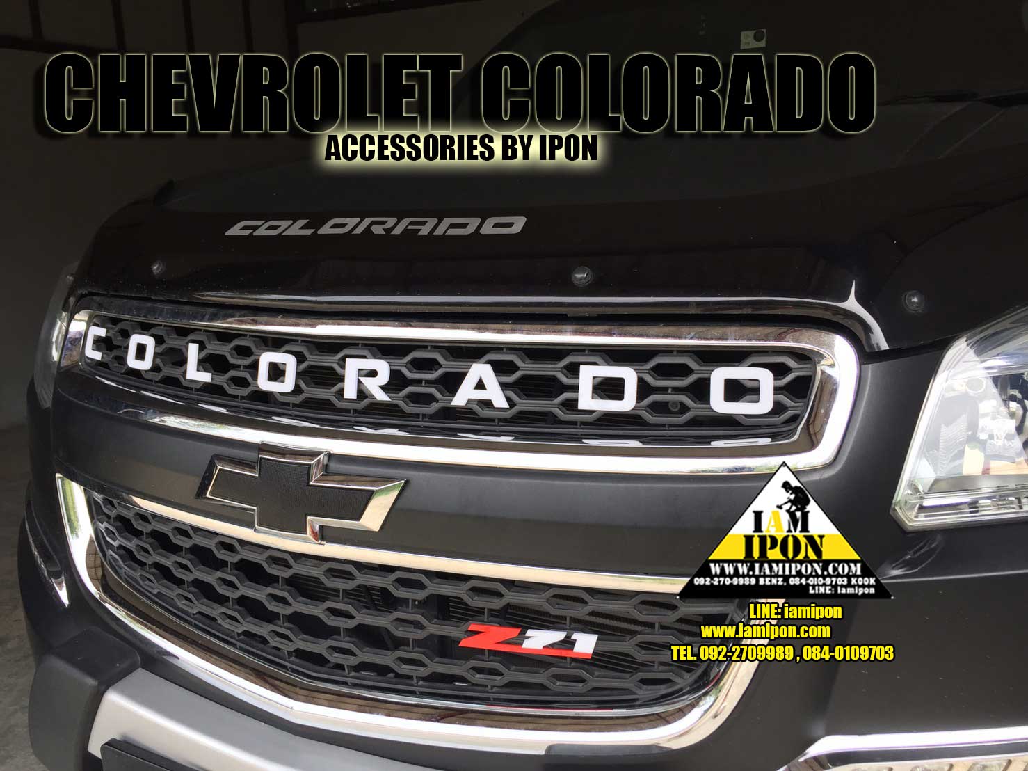 3D CHARACTER CHEVROLET COLORADO ตัวหนังสือติดรถนูน COLORADO