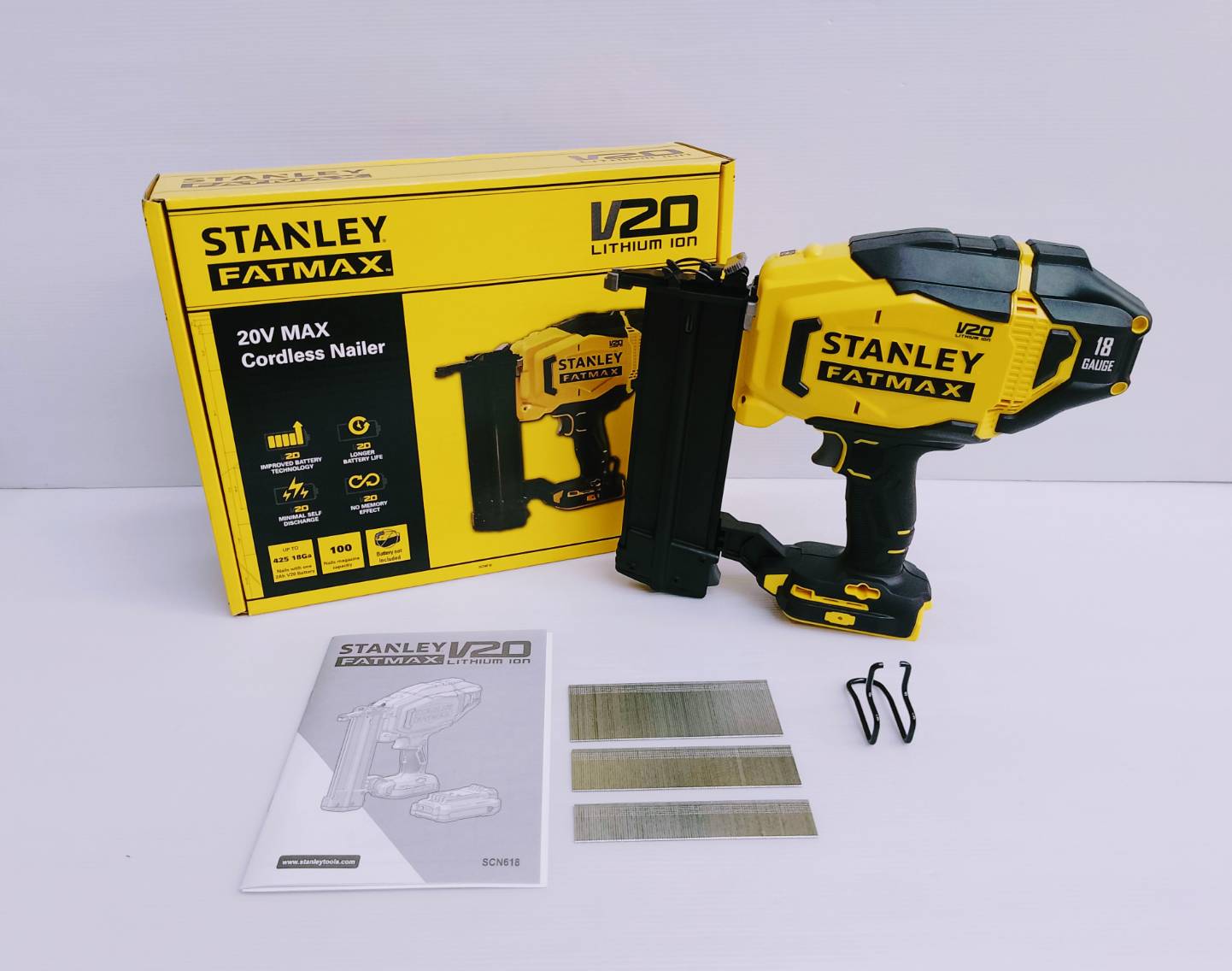 เครื่องยิงตะปู20VMax SCN618 18GA STANLEY (F15-F50)