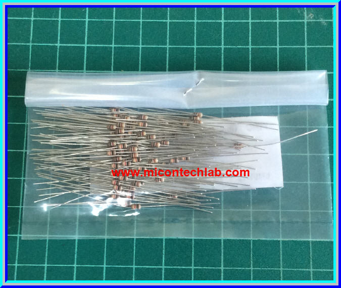 100x Resistor 1 Kohm 1/8 Watt 5% Cabon Resistor