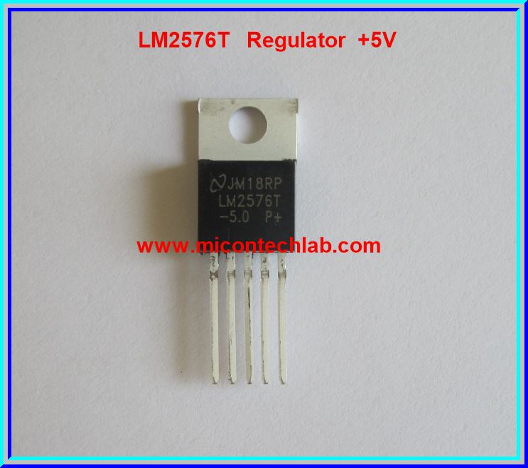 1x LM2576T - 5.0 IC Switching Voltage Regulator 5V 3A LM2576 IC Chip