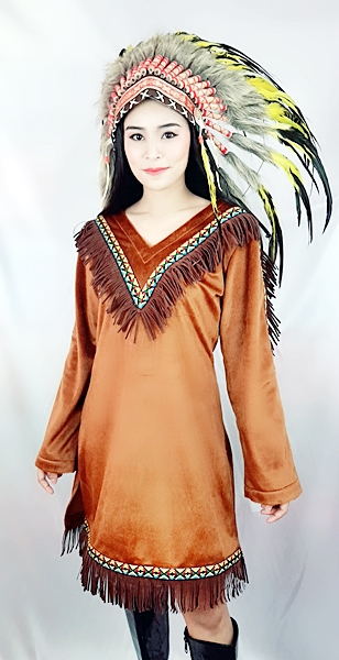 ชุดอินเดียแดงหญิง