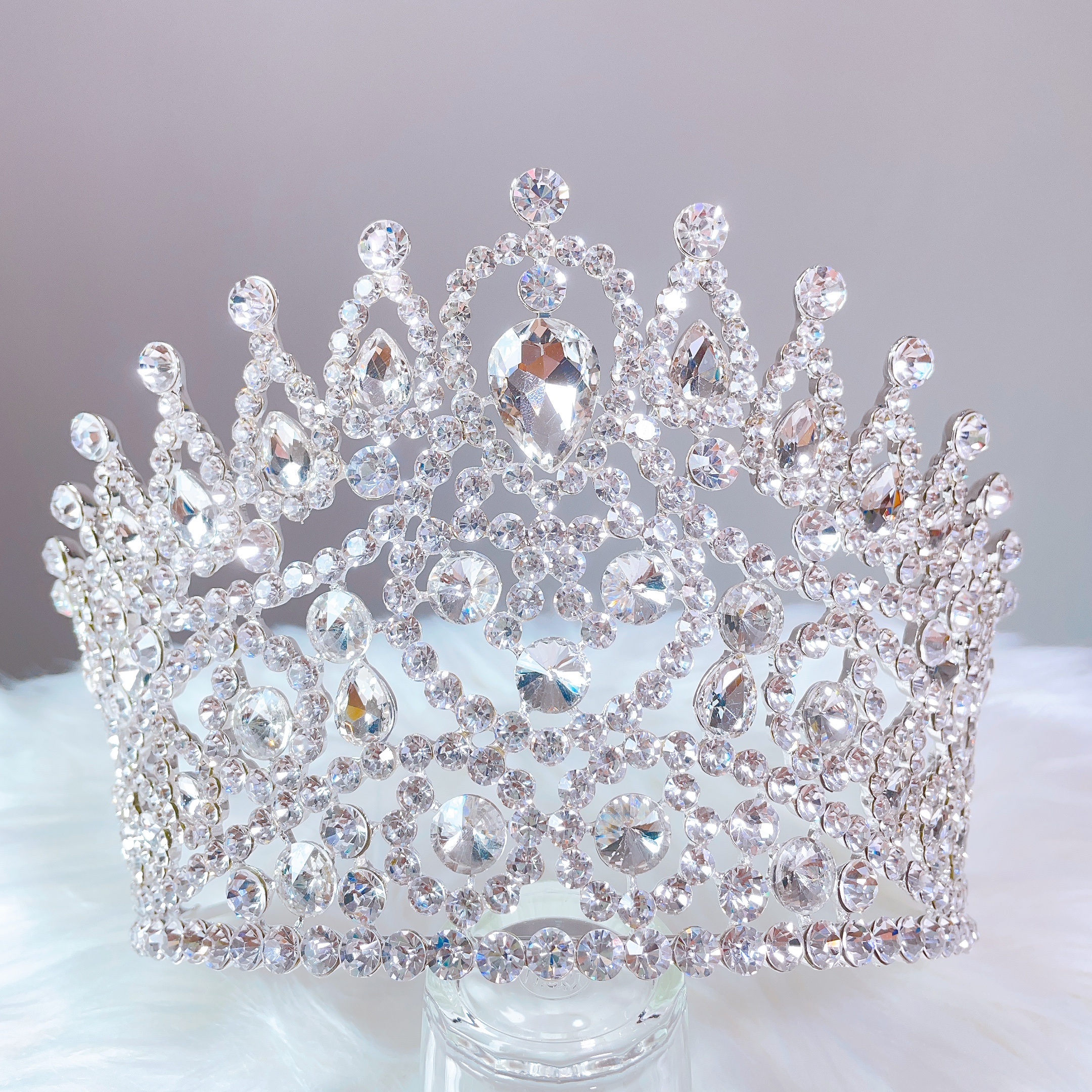 (พร้อมส่ง) เทียร่า 391 มงกุฎนางงาม มงกุฎเจ้าสาว มงกุฎเพชร งานพรีเมี่ยม สินค้าพร้อมส่งจากไทย
