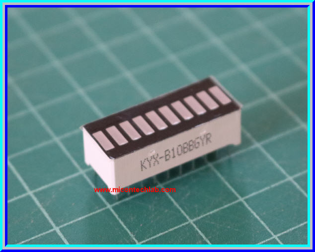 1x Multi Color LED Bar Graph Red Yellow Green Blue Display 10 Segments