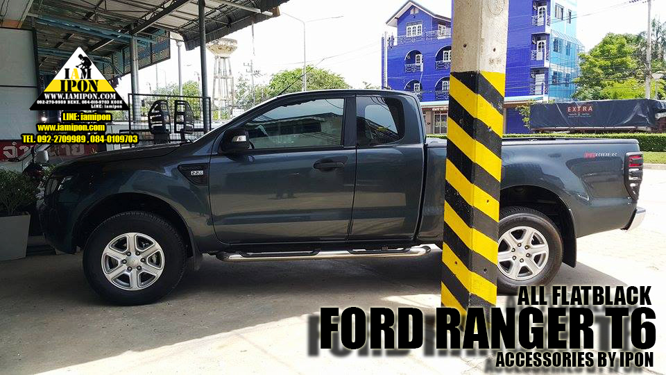 TRAIL LAMP COVER FORD RANGER T6- MC 2012-2015 FLATBLACK ครอบไฟท้ายดำด้านฟอร์ดเรนเจอร์ T6-MC 2012-2015