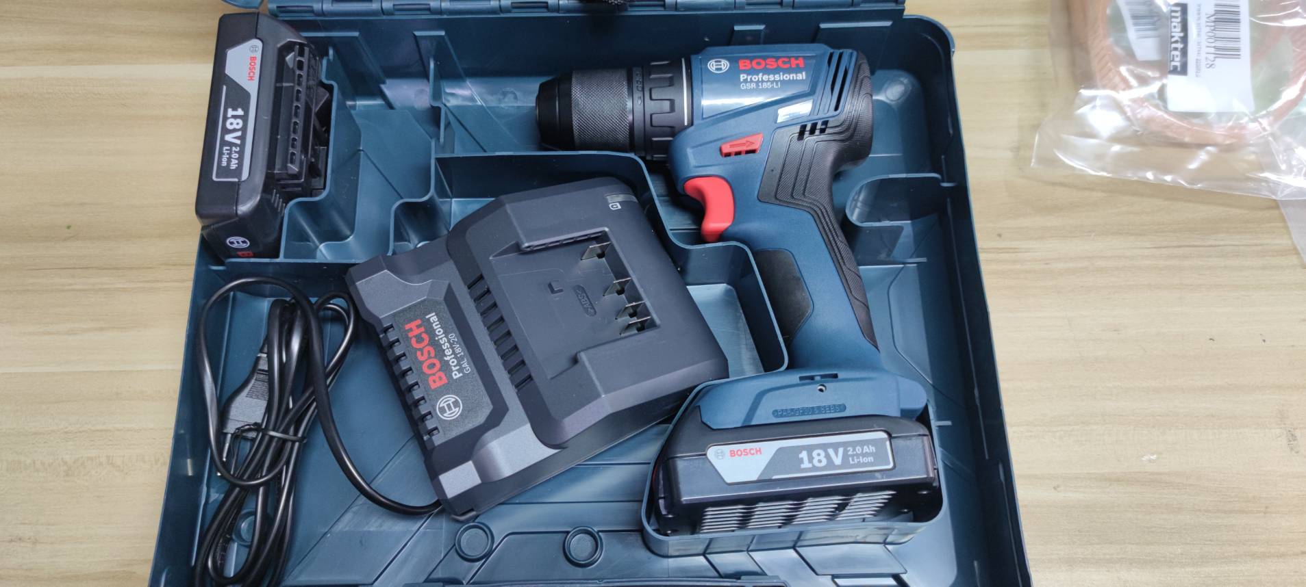 สว่านไร้สาย GSR185-LI BOSCH ชุดแบต2ก้อน