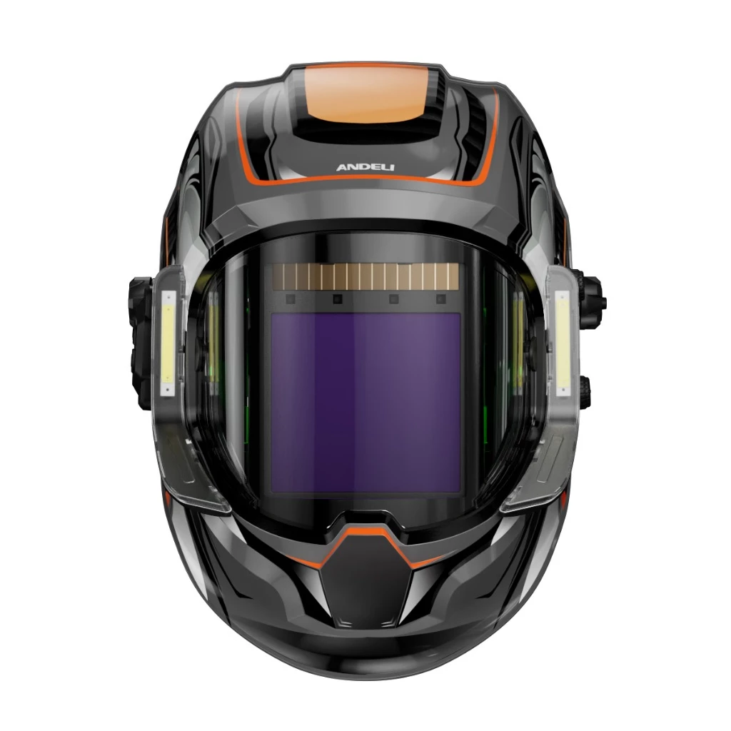 ANDELI หน้ากากเชื่อมอัตโนมัติ ให้สีจริง ปรับเฉดได้ พร้อมไฟ LED ทันสมัยแบตเตอรี่ชาร์จไฟได้ MONER-950L 142-1031