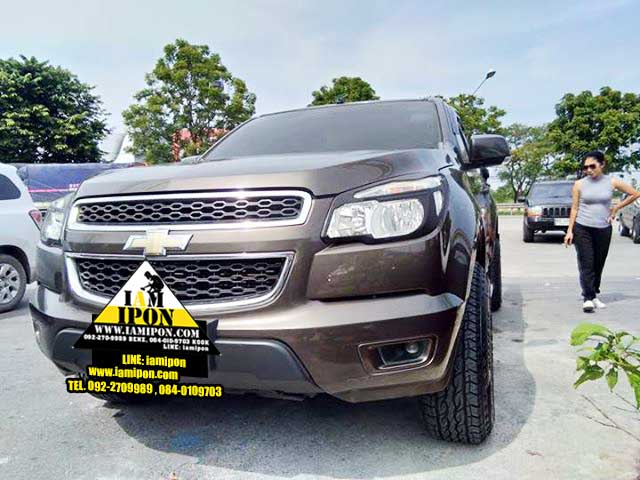 HEAD LAMP COVER CHEVROLET ALL NEW COLORADO 2012 ครอบไฟหน้าดำด้านออนิวโคโลราโด 2012