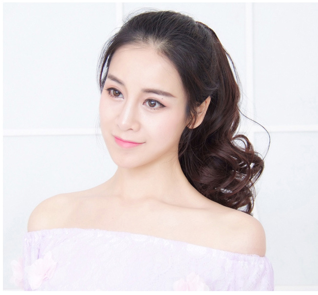 (พร้อมส่ง) 152 วิกผมหางม้า Ponytail ยาว 35 cm (แบบหนีบ)