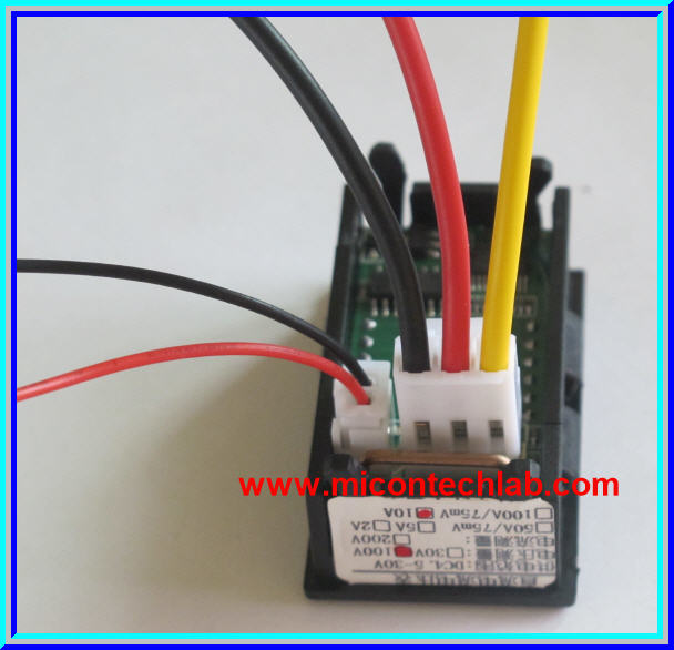 1x Digital DC Voltmeter Ammeter (DC 0-100V, 0-10Amp) module