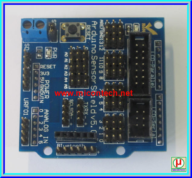 1x บอร์ดชีลด์ออดิโน V5.0 Arduino Sensor Shield V5.0