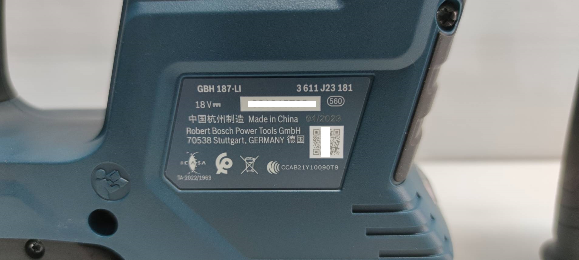 สว่านโรตารี่ไร้สาย GBH187-Li One Chuck BOSCH SOLO