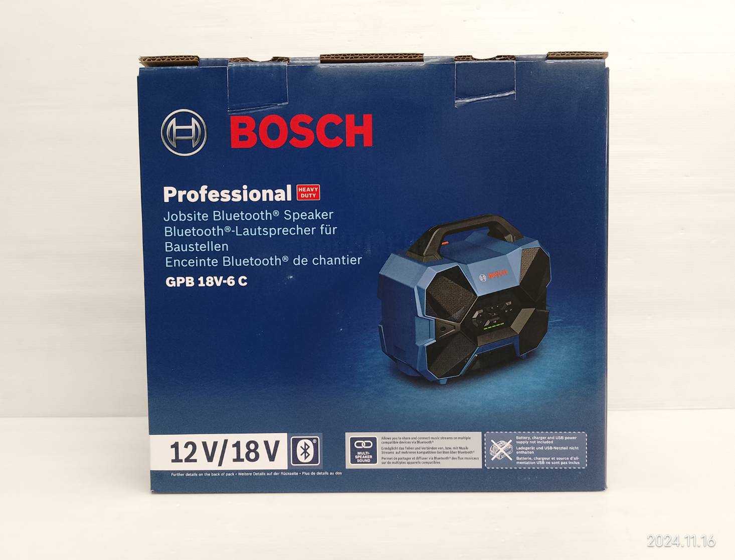 ลำโพง บลูทูธ GPB18V-6C Professional BOSCH 06014A6000