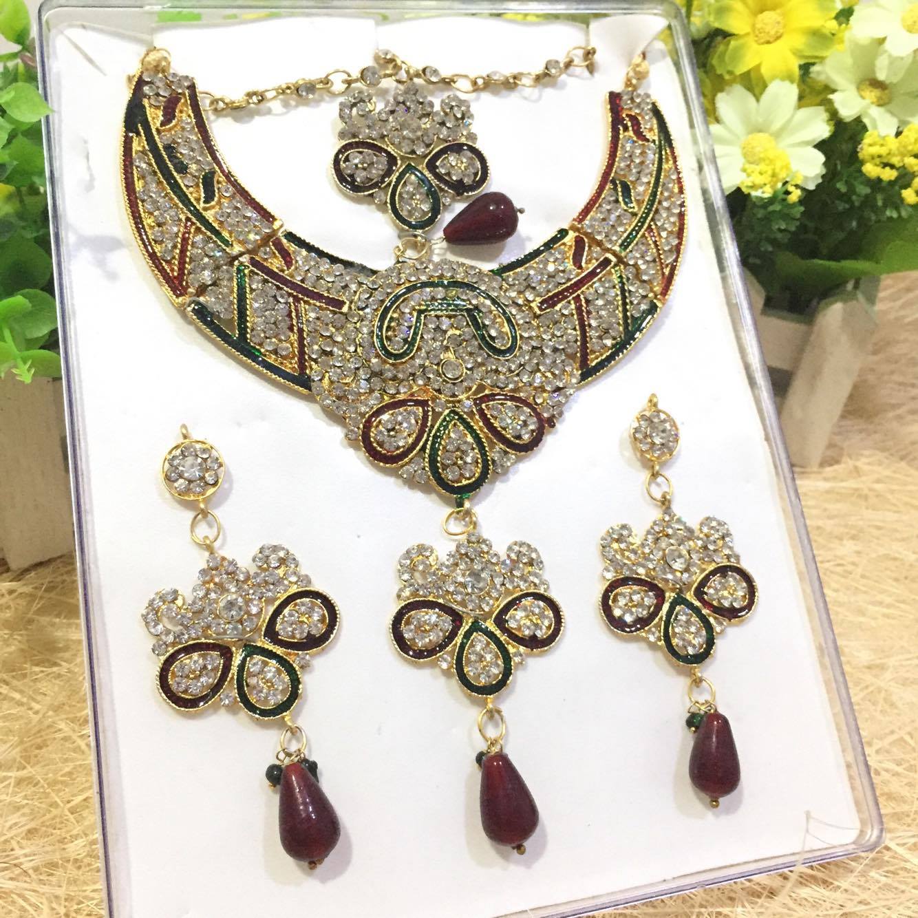 (พร้อมส่ง) เครื่องประดับอินเดีย 023