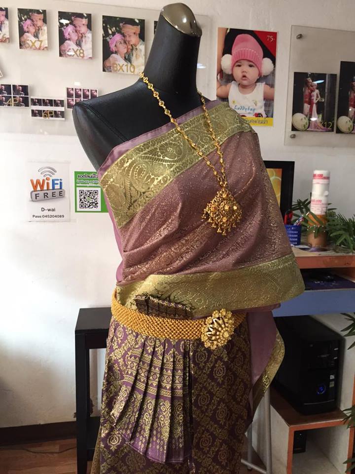 (พร้อมส่ง) ชุดไทยพร้อมส่ง รหัส 018