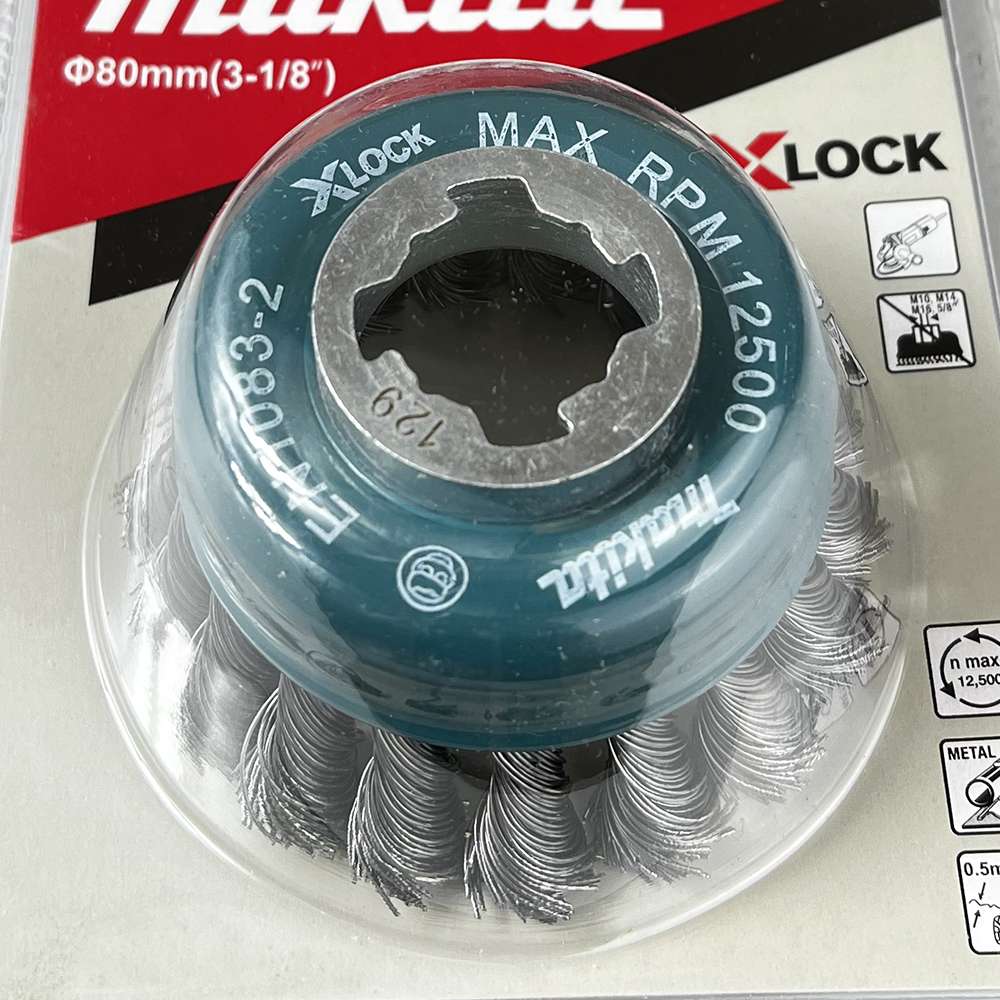 แปรงลวดถ้วย 80mm INOX 0.5mm MAKITA D-73330