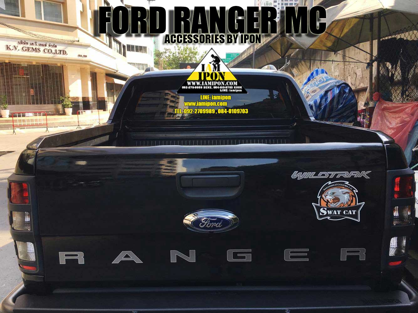 TRAIL LAMP COVER FORD RANGER T6- MC 2012-2015 FLATBLACK V.2 ครอบไฟท้ายดำด้านฟอร์ดเรนเจอร์ T6-MC 2012-2015 V.2